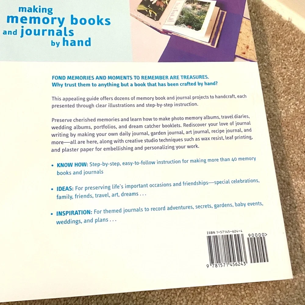 Making Memory Books and Journals by Hand 42 projects ideas book arts & crafts